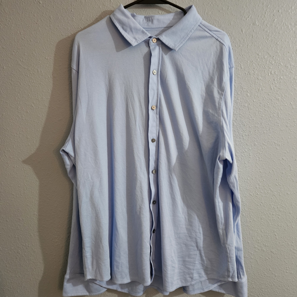Alfani Sky Blue Men's Casual Button Down Shirt